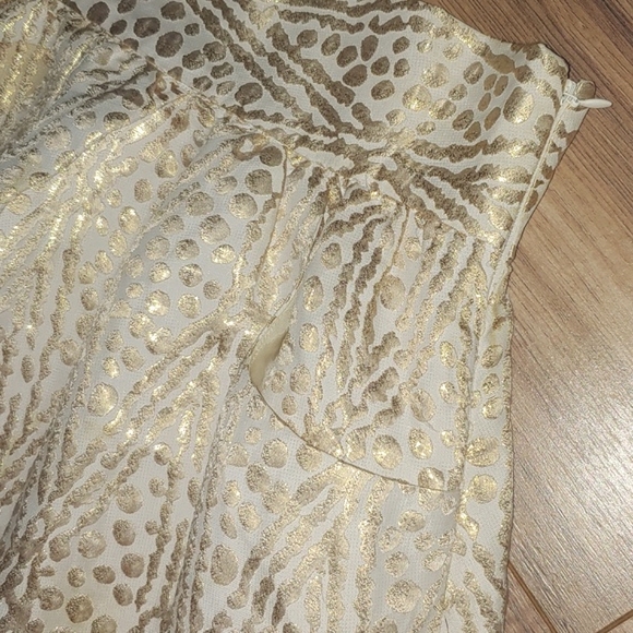 Loeffler Randall Pleated Metallic Embroidered Mini Skirt - Picture 2 of 5